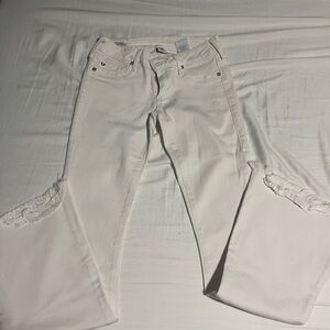 True Religion White Women's Flared Jeans